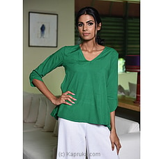 V-Neck Rayon Top  By Innovation Revamped  Online for specialGifts