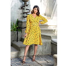 Mila Printed Bubble Dress-KC0012 Buy Kheila Clothing Online for specialGifts
