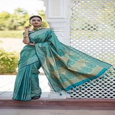 Soft kanchipuram silk saree-light blue By Amare at Kapruka Online for specialGifts