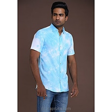 Linen Tie Dye Short Sleeved Shirt Buy INNOVATION REVAMPED Online for specialGifts