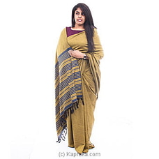 Blue and gold mixed handloom Saree  By Islandlux  Online for specialGifts