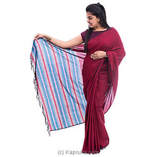Red and Blue mixed Saree Buy Islandlux Online for specialGifts