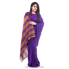 Orange And Purple Mixed Saree at Kapruka Online