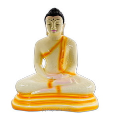`dhyan Mudra` Buddha Statue- Yellow (13inch) at Kapruka Online