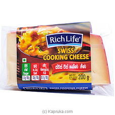 Rich Life Swiss Cooking Cheese -200g - Richlife - Dairy Products at Kapruka Online