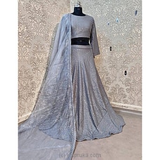 Gray Heavy Net Choli By Amare at Kapruka Online for specialGifts