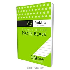 Note Book (Promate) A6 Single 120 Pages (MDG) Buy M D Gunasena Online for specialGifts