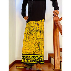 Yellow And Black Mixed Batik Sarong  Online for specialGifts