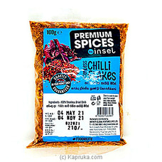 Insel Chili Flakes ( Without Stems ) -100g - Spices And Seasoning at Kapruka Online