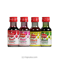 Motha Brand Food Colouring Pack (28 Ml X 04 Bottle ) - Desert at Kapruka Online
