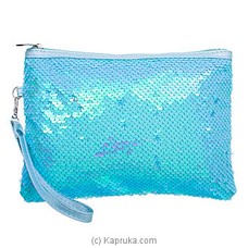 Glitery Cosmetic Bag Pouch,travel Organizer Toiletry Bags For Women - Blue at Kapruka Online