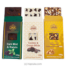 Java Milk Chocolate/Dark Chocolate/White Chocolate Slab Trio - 3 Boxes at Kapruka Online