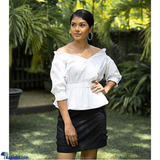 Linen Off the shoulder top  By Crane SL Official  Online for specialGifts