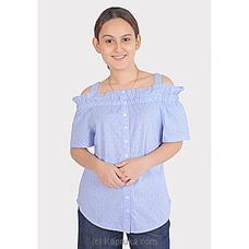 Cold Shoulder Bubble Sleeve Cotton Top MB 435 Buy Miika Online for specialGifts
