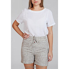 Two Pockets Linen Shorts MP 87 Buy Miika Online for specialGifts