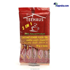 Teehaus 100% Pure Ceylon  Instant Ginger Plain Tea -10g X 5 Sachets Buy Teehaus Online for specialGifts
