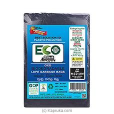 ECO Sack Biodegradable LDPE Garbage Bags Medium- 10bags - Cleansers at Kapruka Online