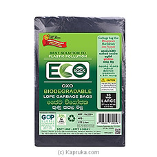 ECO Sack Biodegradable LDPE Garbage Bags Large- 10bags - Cleansers at Kapruka Online