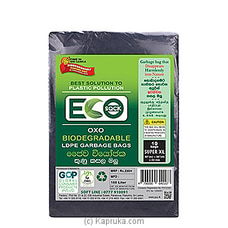 ECO Sack Biodegradable LDPE Garbage Bags Super XL- 10bags - Cleansers at Kapruka Online