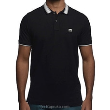 Men`s Slim Fit Urban Polo T-shirt  Black at Kapruka Online