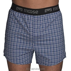 Men`s Boxer Short  Blue Check Buy  MOOSE Online for specialGifts