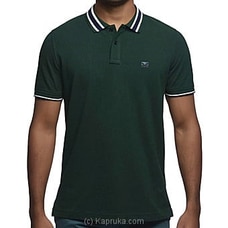 Men`s Slim Fit Urban Polo T-shirt  College Green at Kapruka Online