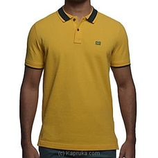 Men`s Slim Fit Urban Polo T-shirt Gold Bugle at Kapruka Online