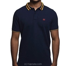 Men`s Slim Fit Urban Polo T-shirt Navy at Kapruka Online