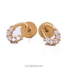 Vogue 22K Gold Ear Stud Set With 10 (c/z) Rounds Buy Vogue Online for specialGifts