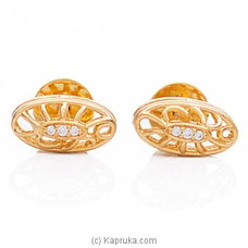 Vogue 22K Gold Ear Stud Set With 6 (c/z) Rounds Buy Vogue Online for specialGifts