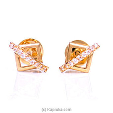 22K Gold Ear Stud Set With 18 (c/z) Rounds Buy Vogue Online for specialGifts