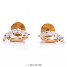 22K Gold Ear Stud Set With 14 (c/z) Rounds Buy Vogue Online for specialGifts