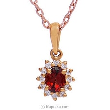 Vogue 22K Gold Pendant Set With 12 (c/z) Rounds With Color Stone Buy Vogue Online for specialGifts