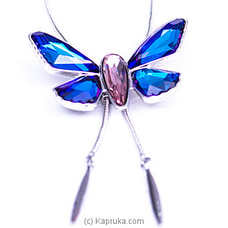 Blue Butterfly Pendant Necklace for Women Embellished with Crystals from Swarovski Elemants Buy Swarovski Online for specialGifts