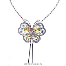 Buterfly Silver Necklace for Women Embellished with Crystals from Swarovski Elemants Buy Swarovski Online for specialGifts