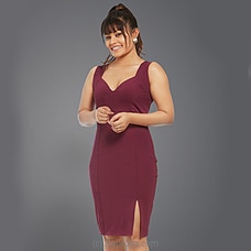 Formal bodycon dress with front slit Buy CH Glamstore Online for specialGifts