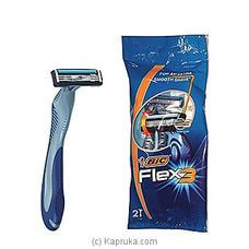 BIC Flex 3 Pouch - Pouch Of 2 Razors - Cleansers at Kapruka Online