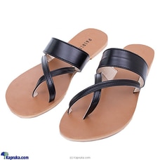 Black Toe Ring Sandals -  Ladies Casual Wear  - Open Toe Flat -Teen Footwears - Comfy & Simple  Strappy Flat Shoes - Women Summer Collection Buy Paired Online for specialGifts