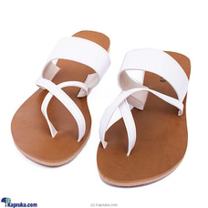 White Toe Ring Sandals -  Ladies Casual Wear  - Open Toe Flat -Teen Footwears - Comfy & Simple  Strappy Flat Shoes - Women Summer Collection Buy Paired Online for specialGifts