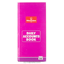 Weerodara Daily Accounts Book- 200pages Buy Weerodara Online for specialGifts
