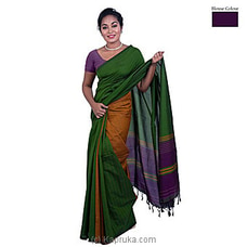 Cotton And Reyon Mixed Saree SR095 By Qit at Kapruka Online for specialGifts