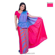 Cotton And Reyon Mixed Saree SR096 By Qit at Kapruka Online for specialGifts