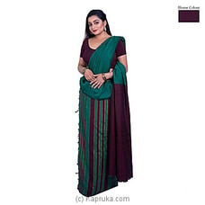 Cotton And Reyon Mixed Saree SR098 By Qit at Kapruka Online for specialGifts