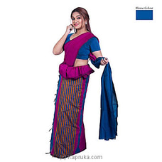 Cotton And Reyon Mixed Saree SR110 By Qit at Kapruka Online for specialGifts