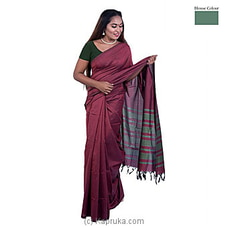 Cotton And Reyon Mixed Saree SR128 By Qit at Kapruka Online for specialGifts
