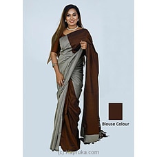 Cotton And Reyon Mixed Saree SR015 By Qit at Kapruka Online for specialGifts