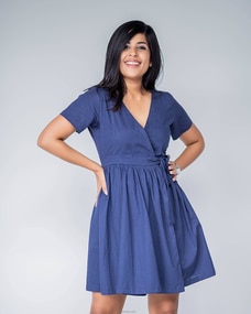 Midnight Summer Wrap Dress Buy JoeY Online for specialGifts