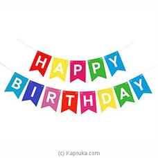 Fecedy Colorful Happy Birthday Banner at Kapruka Online