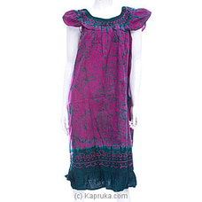 Hand Craft Cotton Batik Night Dress -003 Buy Qit Online for specialGifts