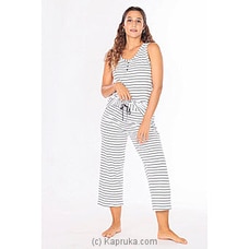 Sleeveless Tee with Cotton Pant Pj Set MN204/A By Miika at Kapruka Online for specialGifts